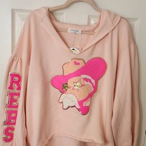 Ole Miss REBS pink hoodie. Size M oversized